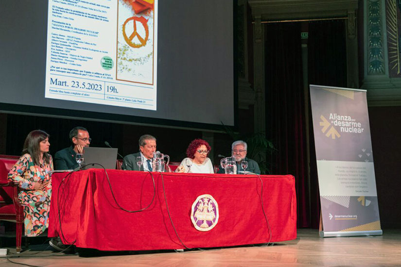 La SGEs se adhiere a la Alianza por el Desarme Nuclear Tras su presentación en mayo